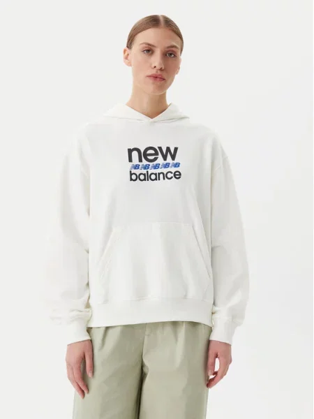 New Balance Bluza Sport Graphic biały
