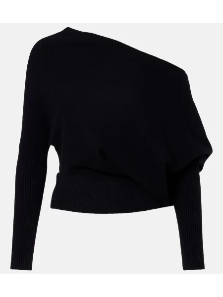 Pulover Altuzarra din cașmir cu un umăr gol negru