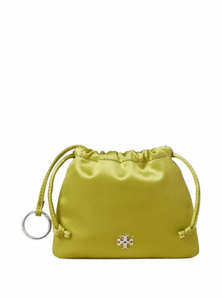 Сатенена висулка Tory Burch жълто