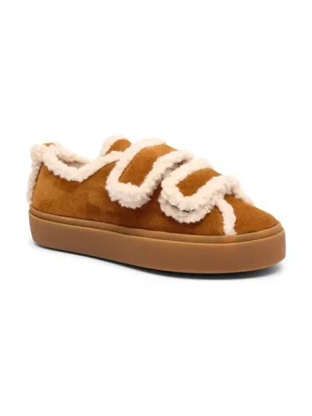 Inuikii Sneakers Shearling Low Velcro maro