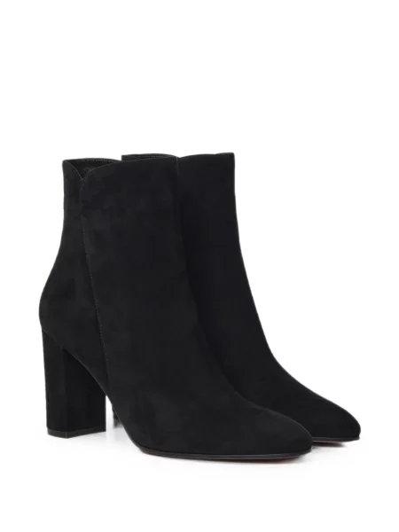 Cizme scurte Gianvito Rossi din piele de căprioară negru