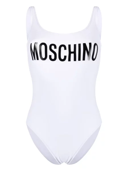 Costum de baie Moschino cu imagine alb