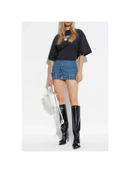 Spódnica jeansowa Vetements niebieska