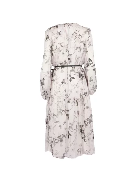Rochie midi Max Mara cu model floral cu imagine alb