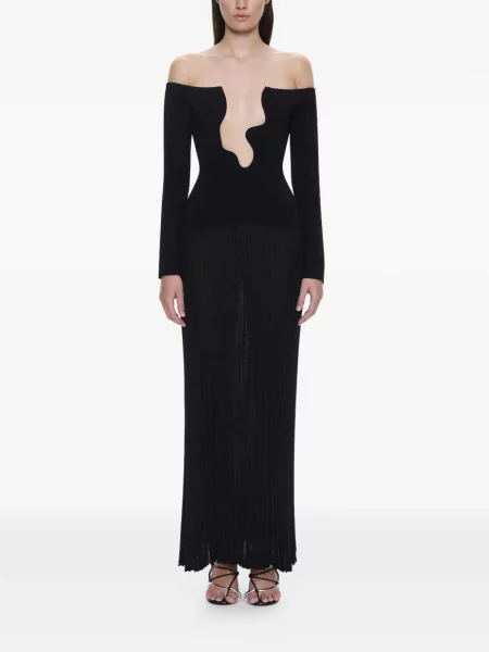 Rochie midi Christopher Esber negru