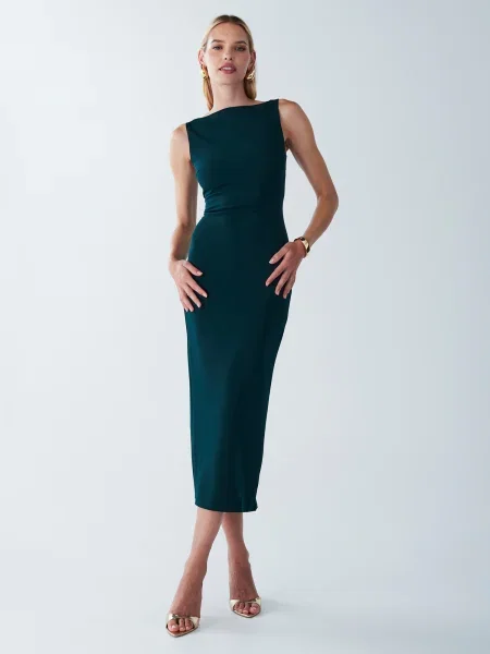 BWLDR Rochie Shian pin verde
