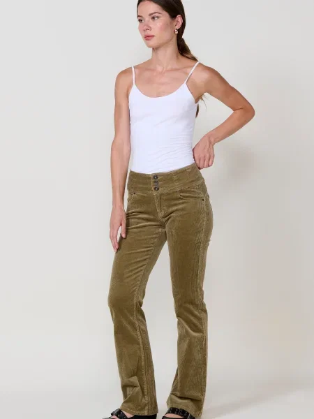 KOROSHI Jeans kaki