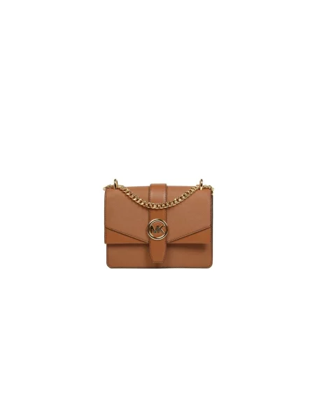 Torebka crossbody Michael Kors skórzana brązowa
