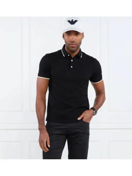Emporio Armani Tenisz póló fekete