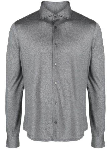 Вълнена риза Fedeli сиво