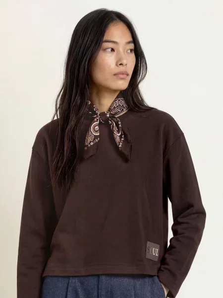 Smith & Soul Bluza Boxy braun