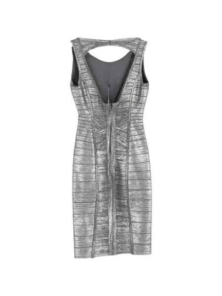 Rochie Hervé Léger de costum gri
