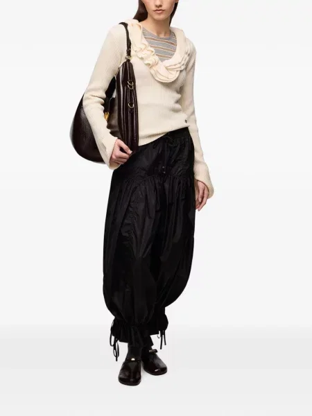 Pantaloni Ganni negru