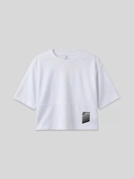 Tommy Life Oversized tričko černá bílá
