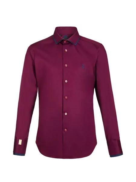 Košile Billionaire s výšivkou červená