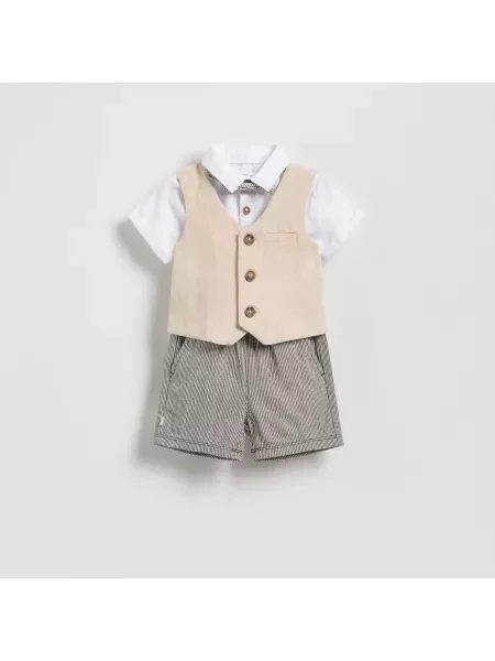 Elegantní kalhoty Reserved hnědé