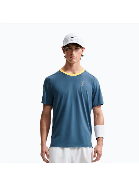 Tricou pentru bărbați Nike Court Dri-Fit Advantage new slate/laser orange/white alb