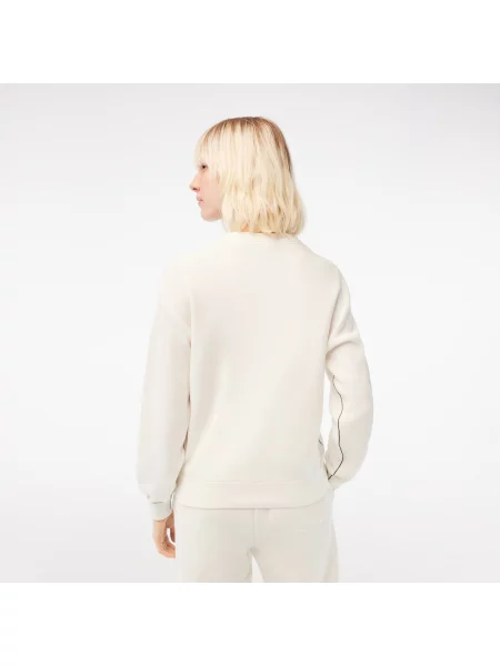Свитер Lacoste с круглым вырезом белый