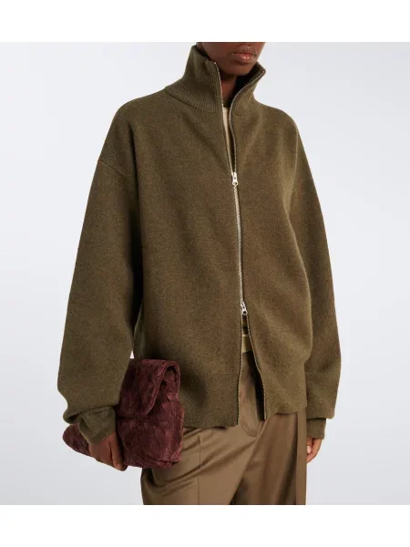 Pulover Extreme Cashmere din cașmir verde