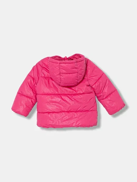 United Colors of Benetton krátka bunda detská ružová