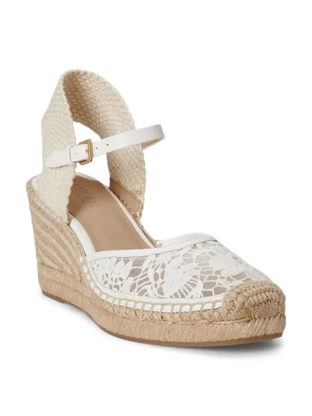 Lauren Ralph Lauren dámske espadrilky Robby biela