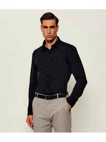 BOSS BLACK Cămașă | stretch negru