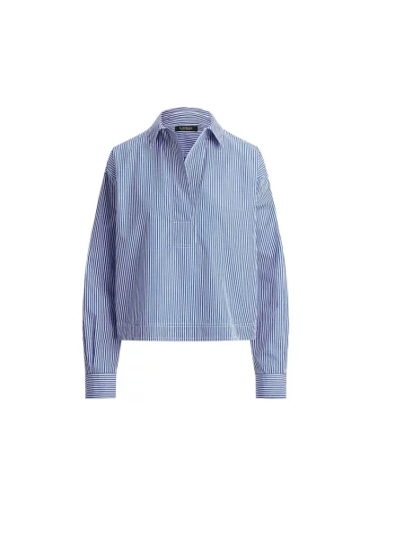 Koszula Ralph Lauren w paski niebieska