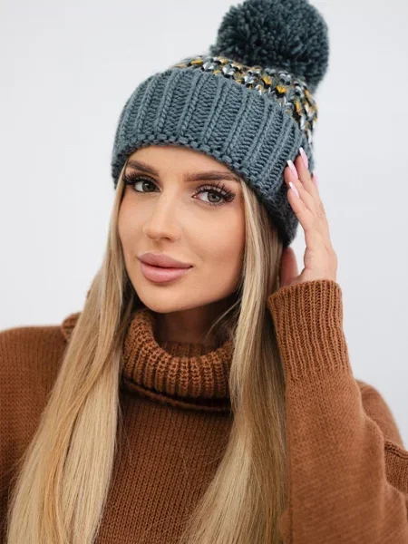 Шапка с козирки Marka Niezdefiniowana сиво