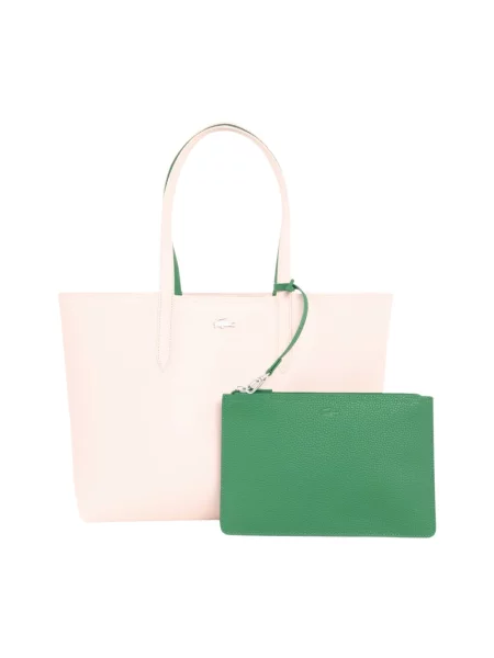 Shopperka Lacoste dwustronna beżowa