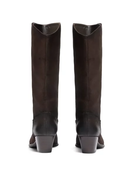 Botine Ash din piele maro
