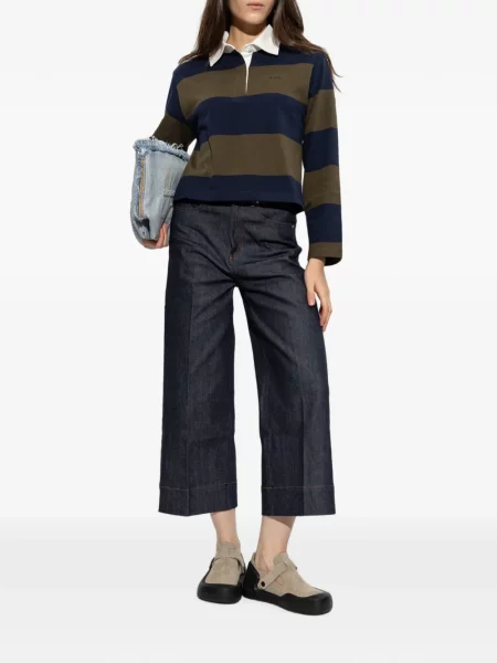 Lung tricou polo A.p.c. albastru