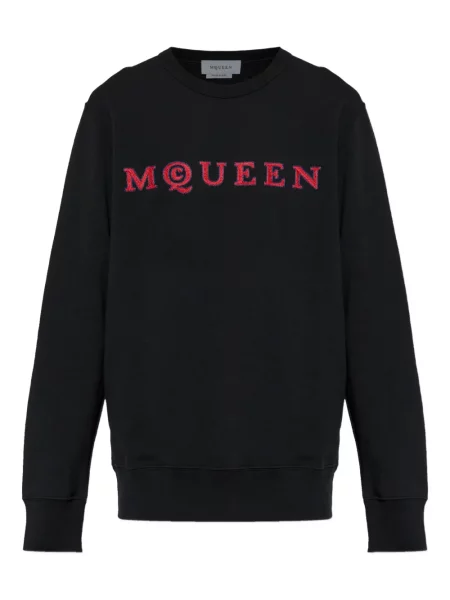 Pulover Alexander Mcqueen cu broderie lung negru