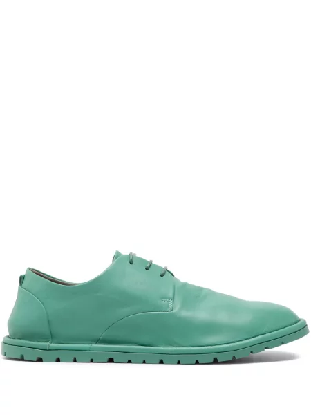 Pantofi derby Marsell din piele verde