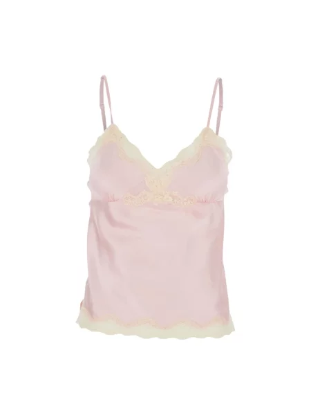 Top Gold Hawk z dekoltem w serek różowy