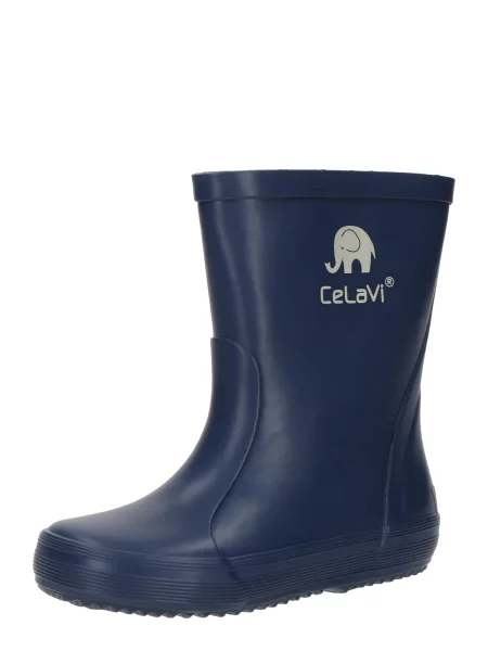 CeLaVi Cizme de cauciuc albastru închis / deschis gri