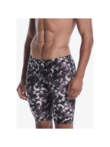 Kąpielówki Nike Swim Hydrastrong Multi PR Jammer czarne 30 białe