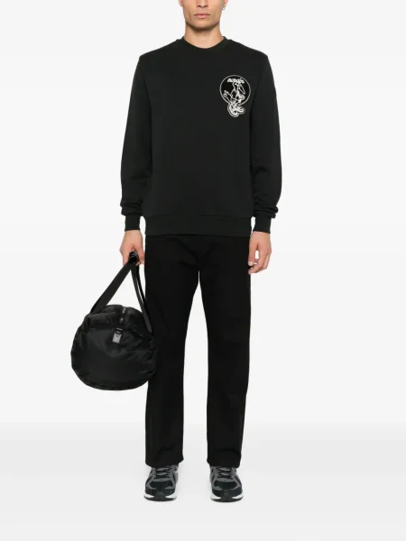 Hanorac Moncler cu broderie negru