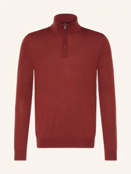 Reiss Sweter Typu Troyer Blackhall rot