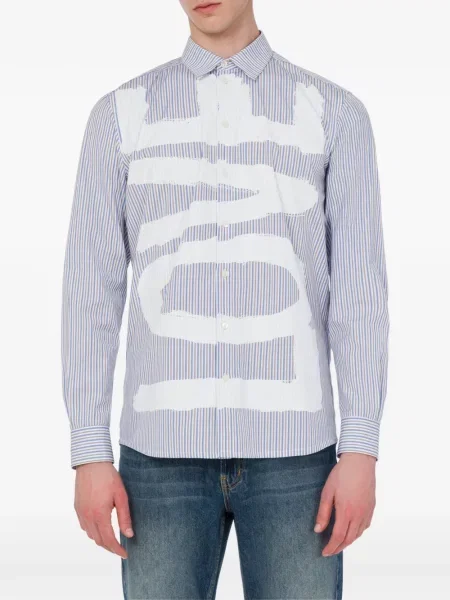 Cămașă Love Moschino cu imagine albastru