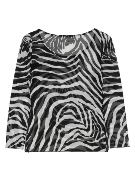 Halenka Dolce & Gabbana Pre-owned s potiskem se zebřím vzorem černá