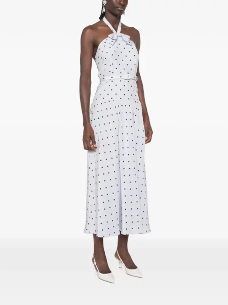 Rochie midi Alessandra Rich cu buline albastru