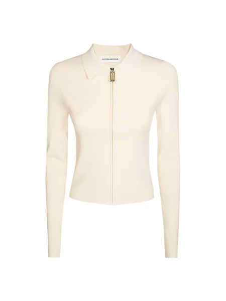 Sweter Victoria Beckham beżowy