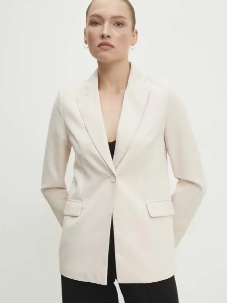 Answear Lab sacou un singur rand de neted bej