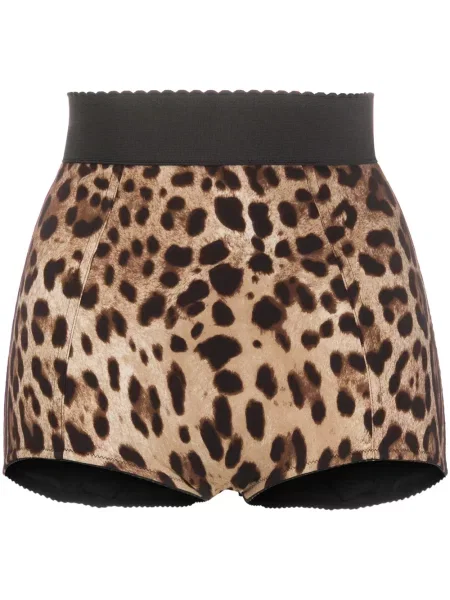 Chiloți Dolce & Gabbana cu imagine cu model leopard maro