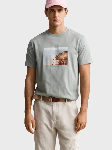 Футболка Gant зелена
