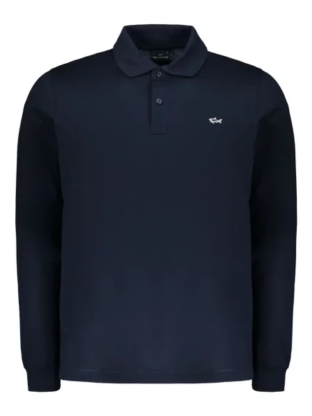 Lung tricou polo Paul & Shark albastru