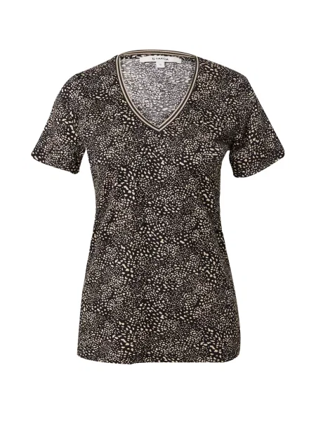 GARCIA Tricou bej / negru
