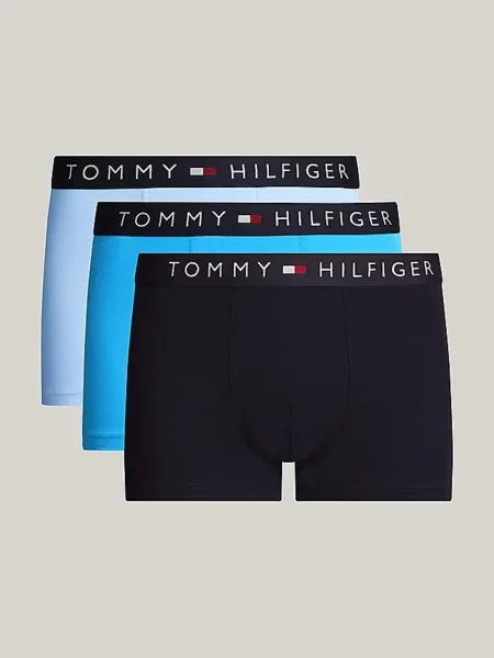 Tommy Hilfiger priliehavé boxerky pánske s elastanom modrá