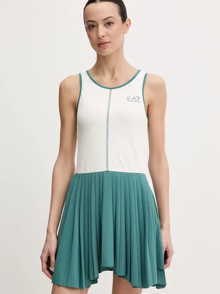 Emporio Armani rochie sport verde