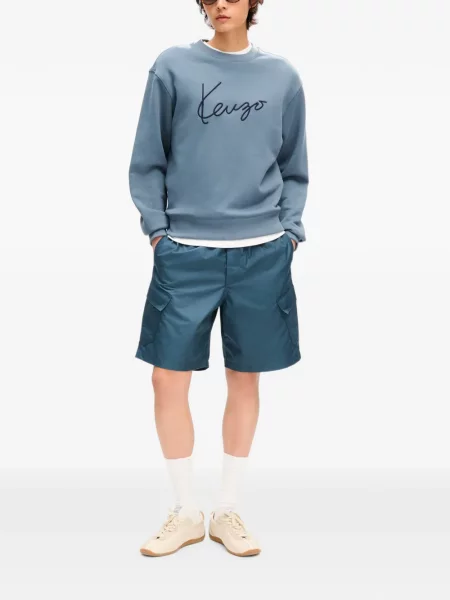 Hanorac Kenzo cu broderie albastru